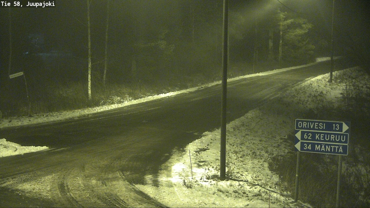 Weather Camera Image Road 58 Juupajoki, Juupajoki, Pirkanmaa