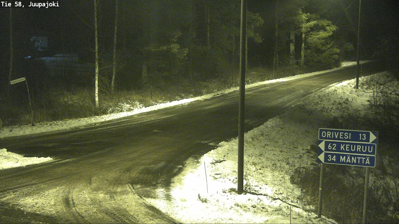 Weather Camera Image Road 58 Juupajoki, Juupajoki, Pirkanmaa