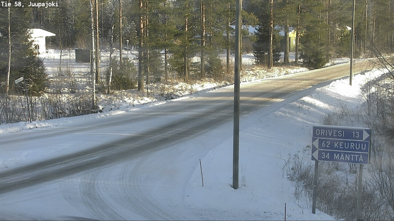 Weather Camera Image Road 58 Juupajoki, Juupajoki, Pirkanmaa