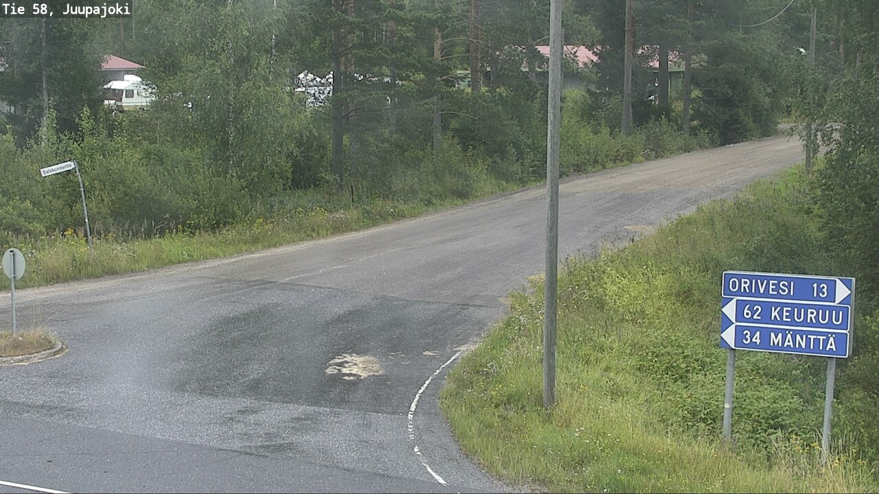Weather Camera Image Väg 58 Juupajoki, Juupajoki, Pirkanmaa