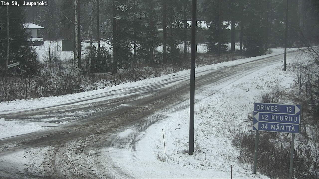 Weather Camera Image Road 58 Juupajoki, Juupajoki, Pirkanmaa