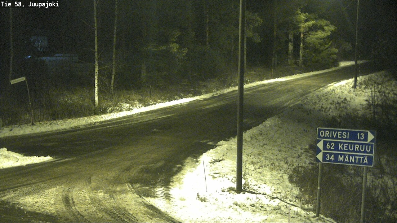 Weather Camera Image Road 58 Juupajoki, Juupajoki, Pirkanmaa