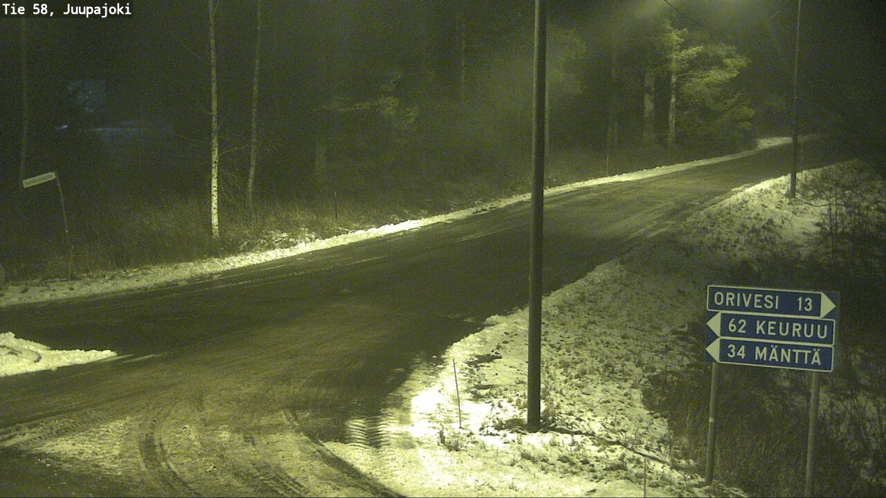 Weather Camera Image Road 58 Juupajoki, Juupajoki, Pirkanmaa