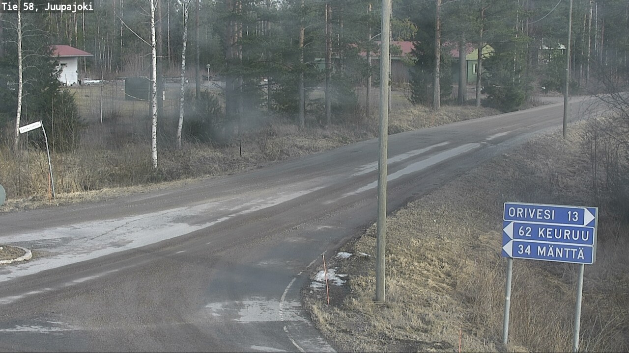 Weather Camera Image Road 58 Juupajoki, Juupajoki, Pirkanmaa
