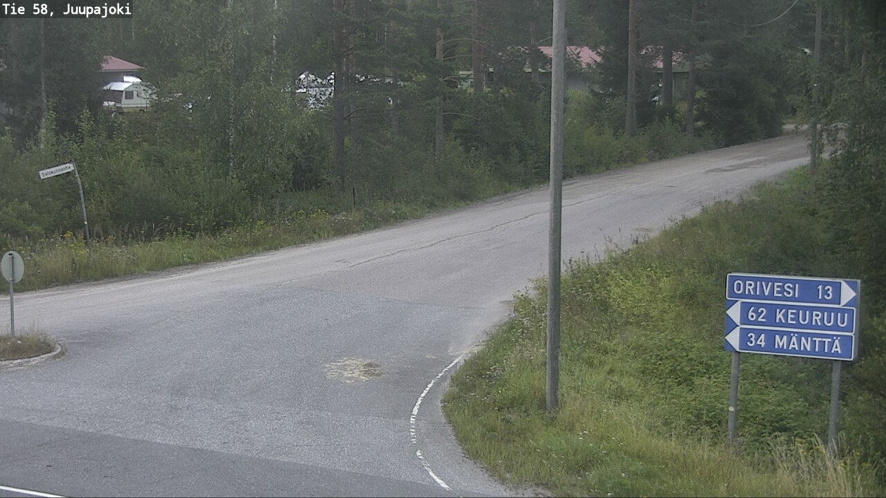 Weather Camera Image Road 58 Juupajoki, Juupajoki, Pirkanmaa