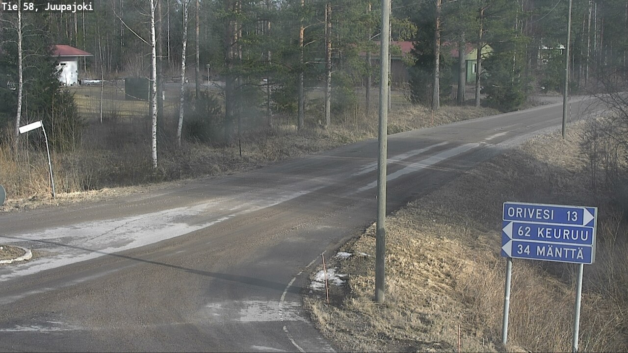 Weather Camera Image Väg 58 Juupajoki, Juupajoki, Pirkanmaa