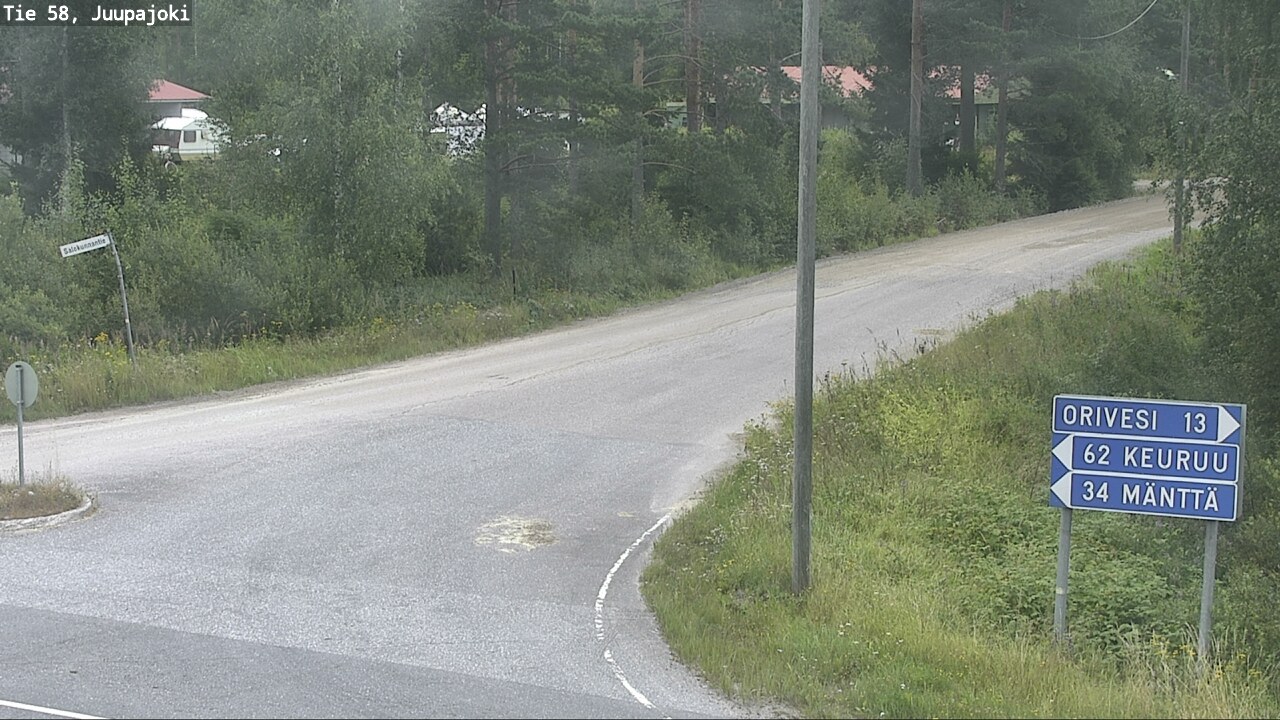 Weather Camera Image Road 58 Juupajoki, Juupajoki, Pirkanmaa