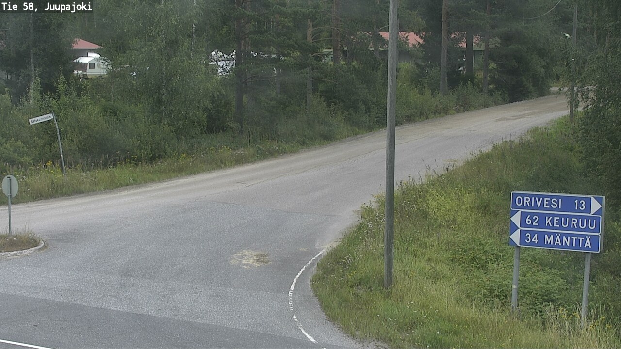 Weather Camera Image Road 58 Juupajoki, Juupajoki, Pirkanmaa