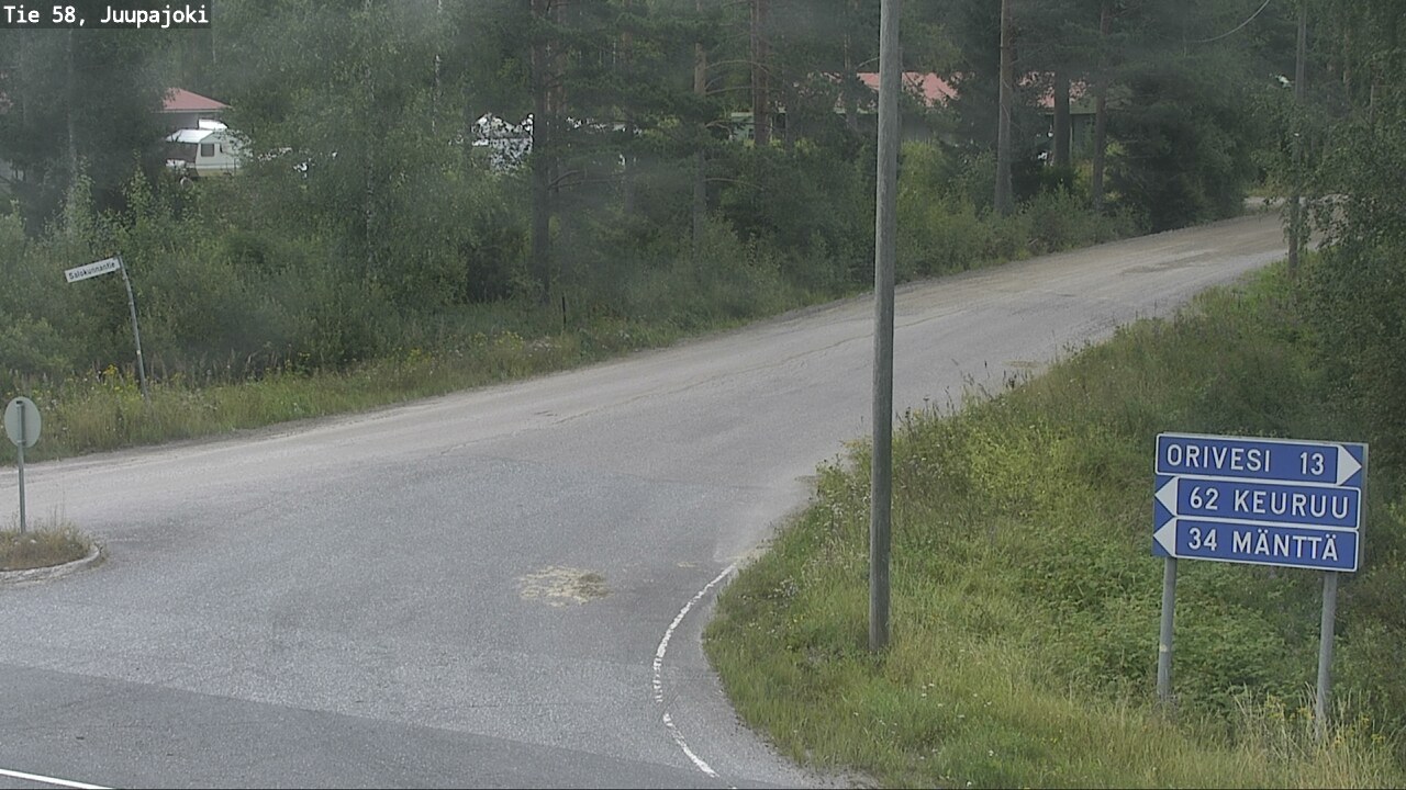 Weather Camera Image Road 58 Juupajoki, Juupajoki, Pirkanmaa