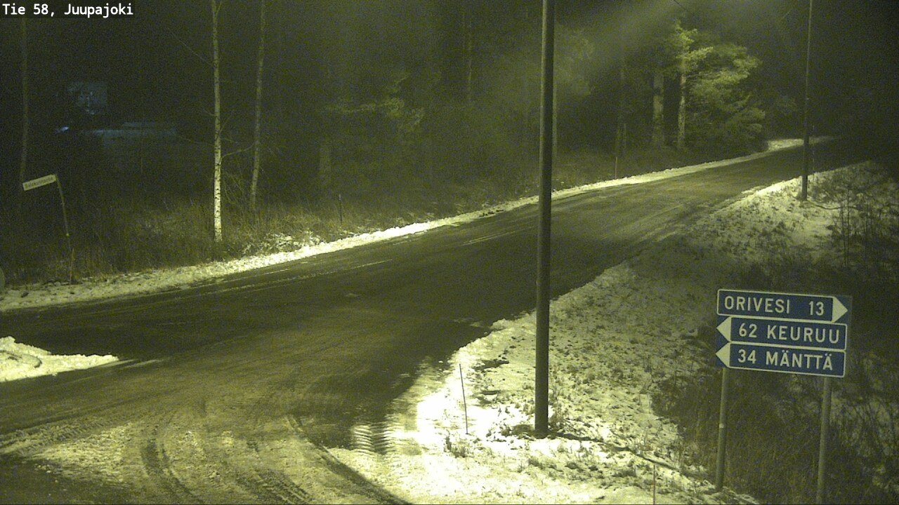 Weather Camera Image Road 58 Juupajoki, Juupajoki, Pirkanmaa