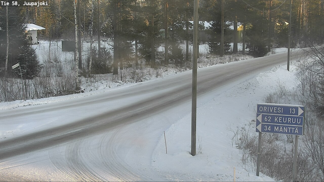 Weather Camera Image Road 58 Juupajoki, Juupajoki, Pirkanmaa