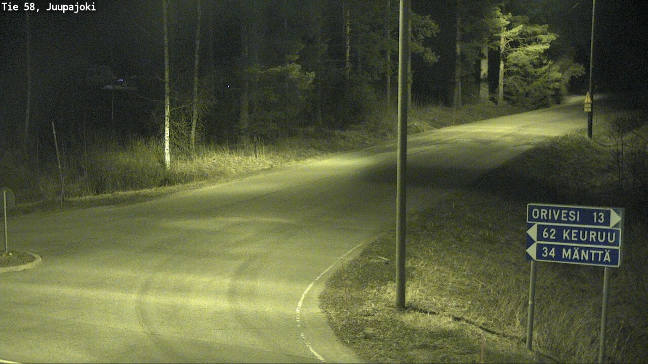 Weather Camera Image Väg 58 Juupajoki, Juupajoki, Pirkanmaa