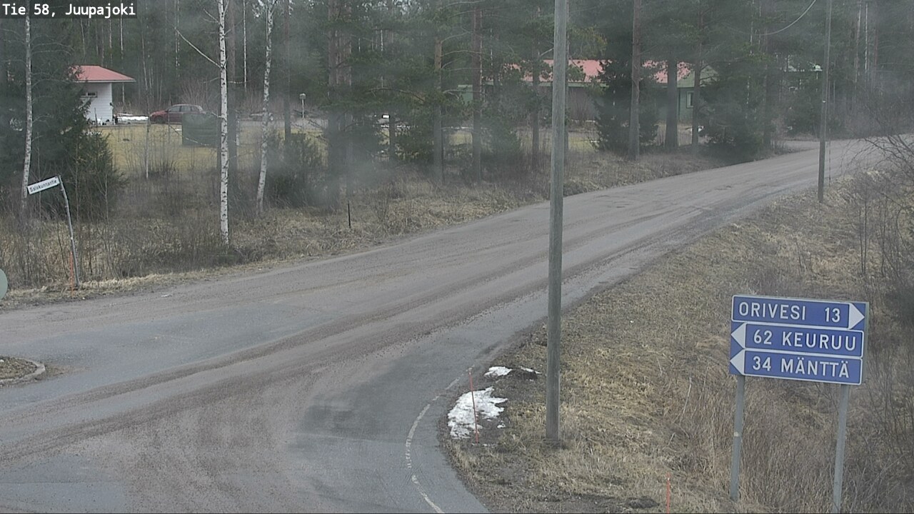 Weather Camera Image Väg 58 Juupajoki, Juupajoki, Pirkanmaa