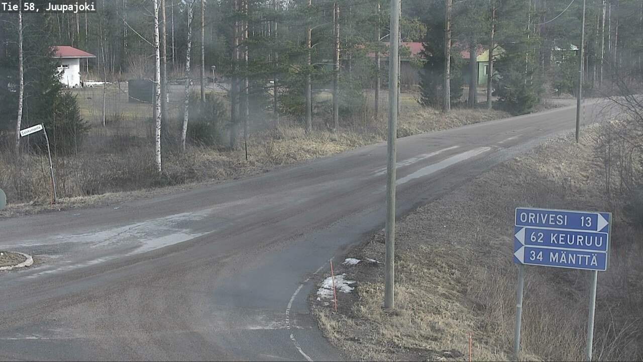 Weather Camera Image Väg 58 Juupajoki, Juupajoki, Pirkanmaa