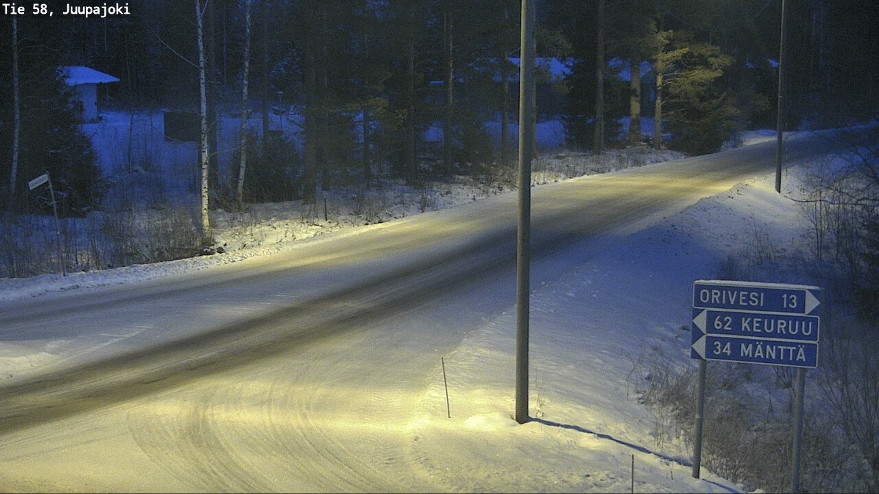 Weather Camera Image Road 58 Juupajoki, Juupajoki, Pirkanmaa