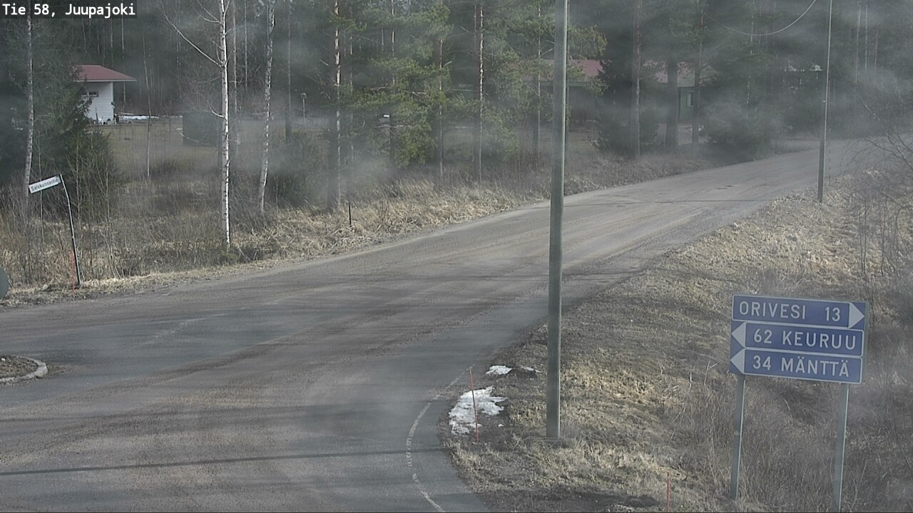 Weather Camera Image Road 58 Juupajoki, Juupajoki, Pirkanmaa