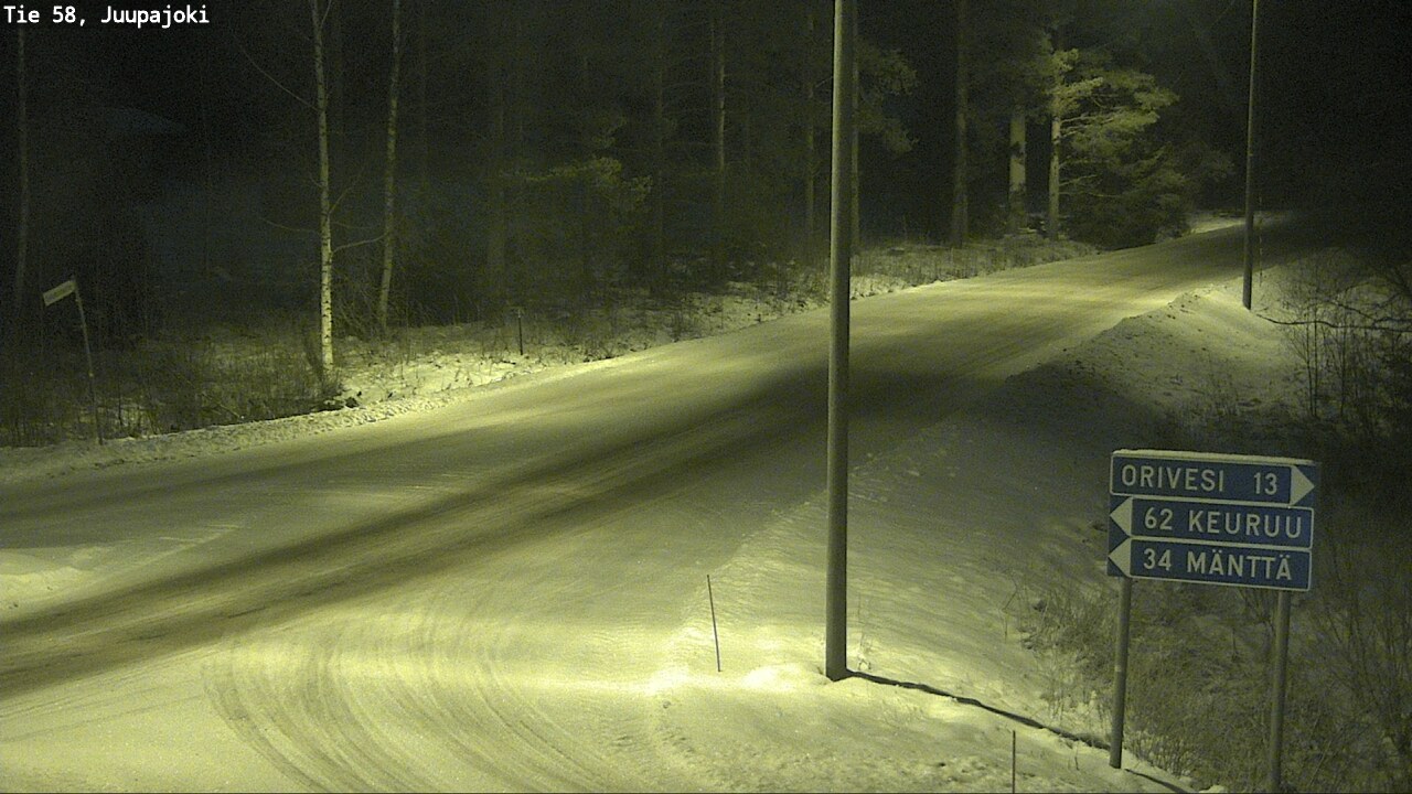 Weather Camera Image Road 58 Juupajoki, Juupajoki, Pirkanmaa