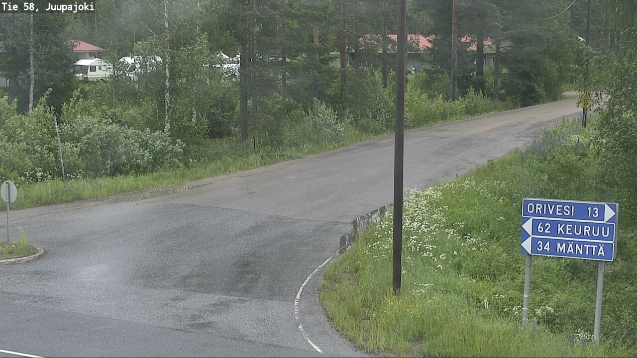 Weather Camera Image Väg 58 Juupajoki, Juupajoki, Pirkanmaa