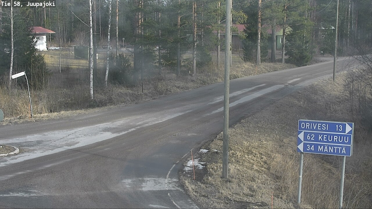 Weather Camera Image Road 58 Juupajoki, Juupajoki, Pirkanmaa