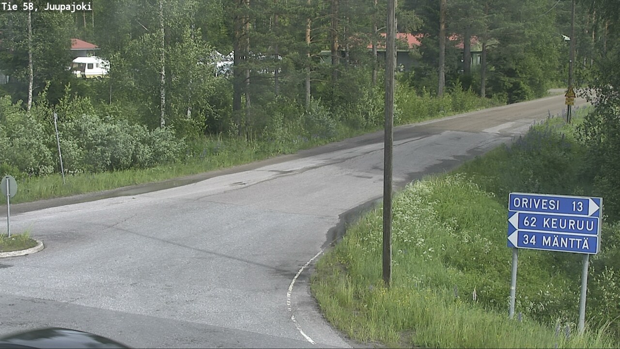 Weather Camera Image Väg 58 Juupajoki, Juupajoki, Pirkanmaa