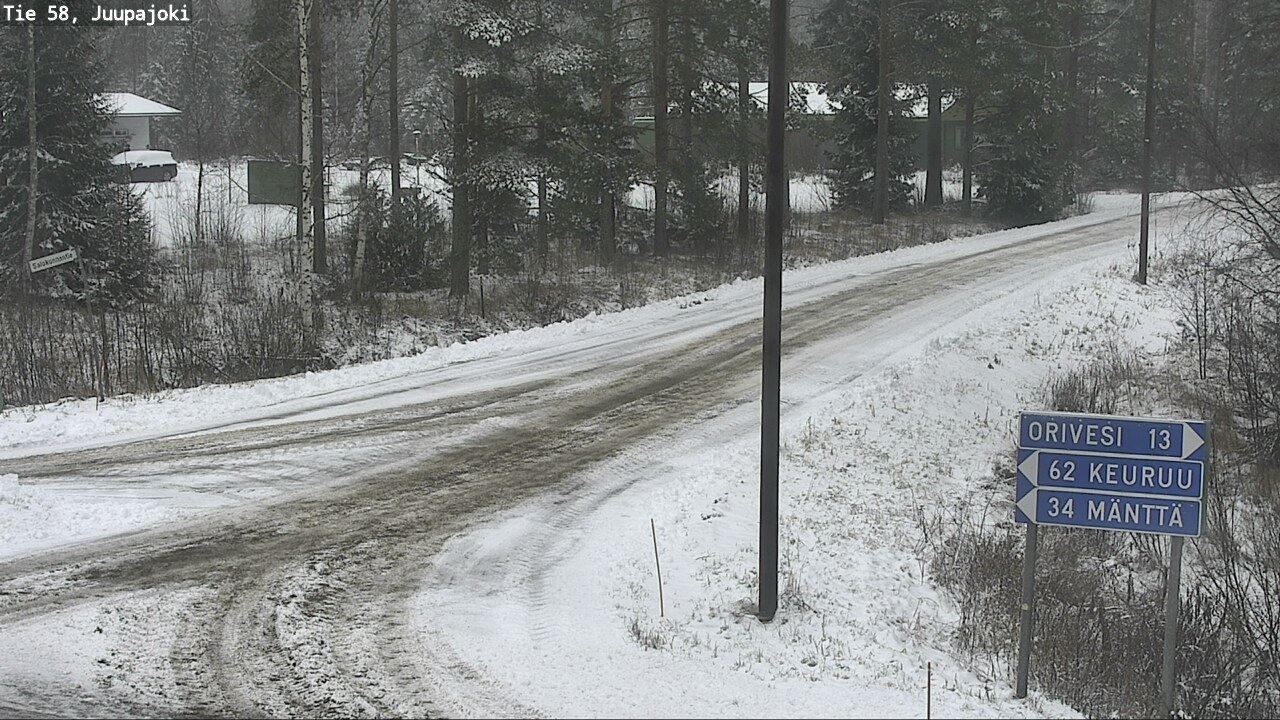 Weather Camera Image Road 58 Juupajoki, Juupajoki, Pirkanmaa