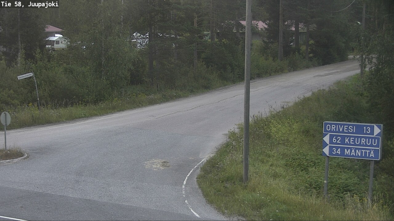 Weather Camera Image Road 58 Juupajoki, Juupajoki, Pirkanmaa