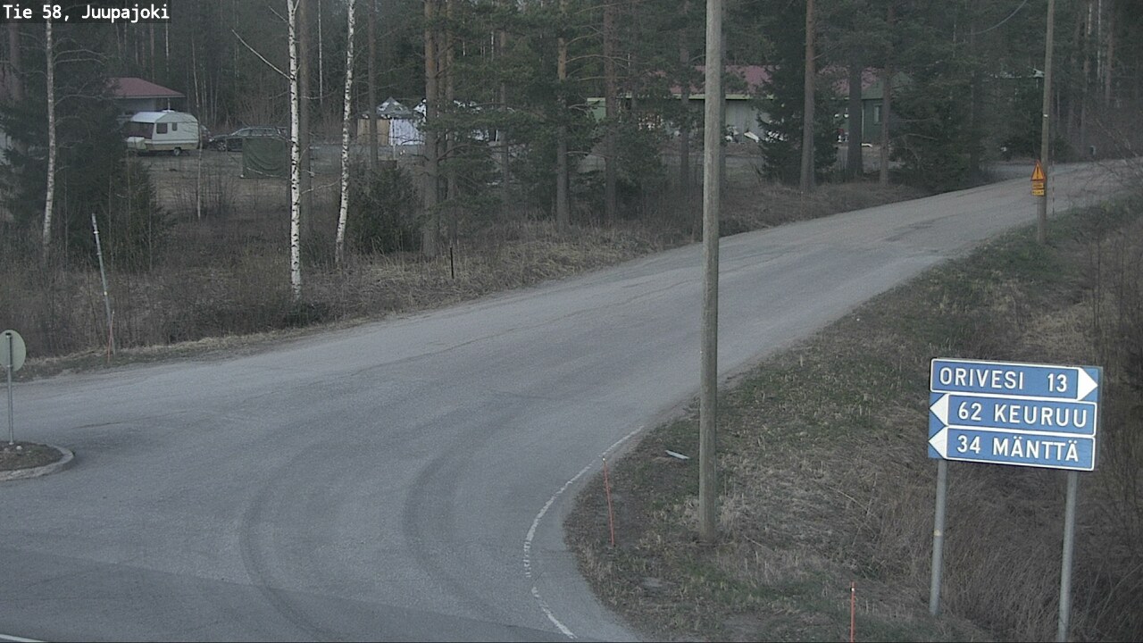 Weather Camera Image Road 58 Juupajoki, Juupajoki, Pirkanmaa