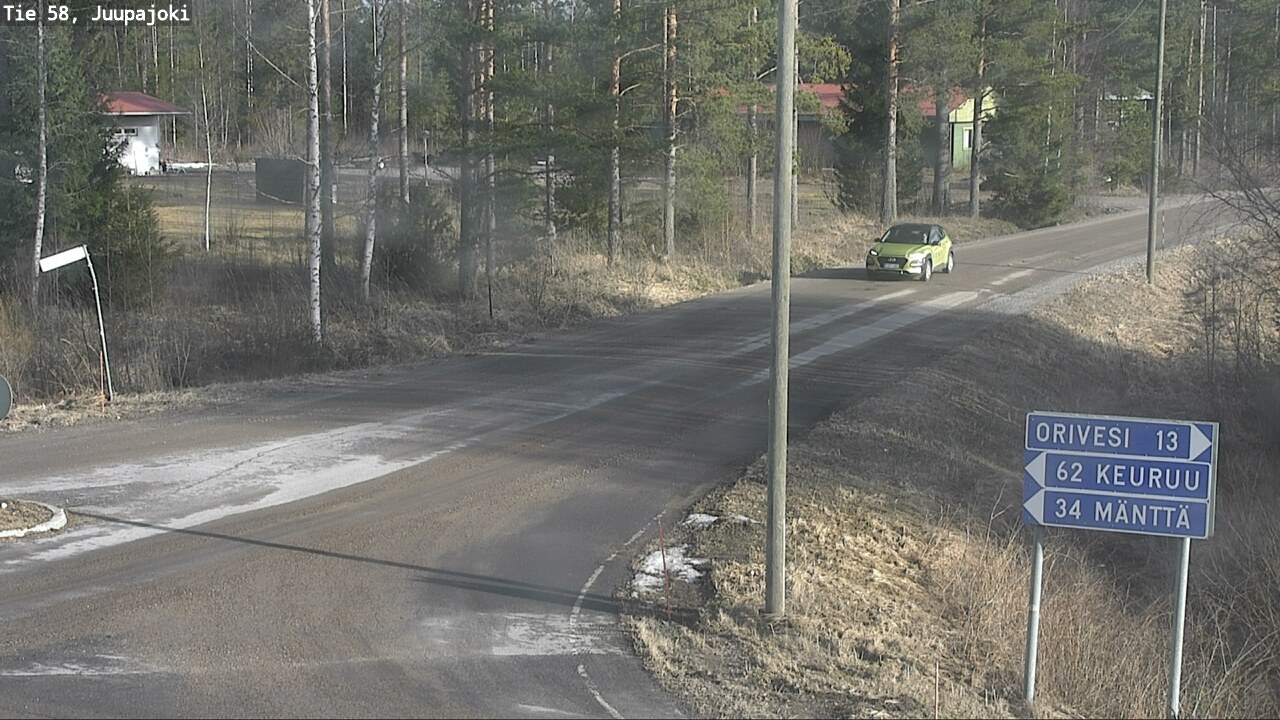 Weather Camera Image Väg 58 Juupajoki, Juupajoki, Pirkanmaa