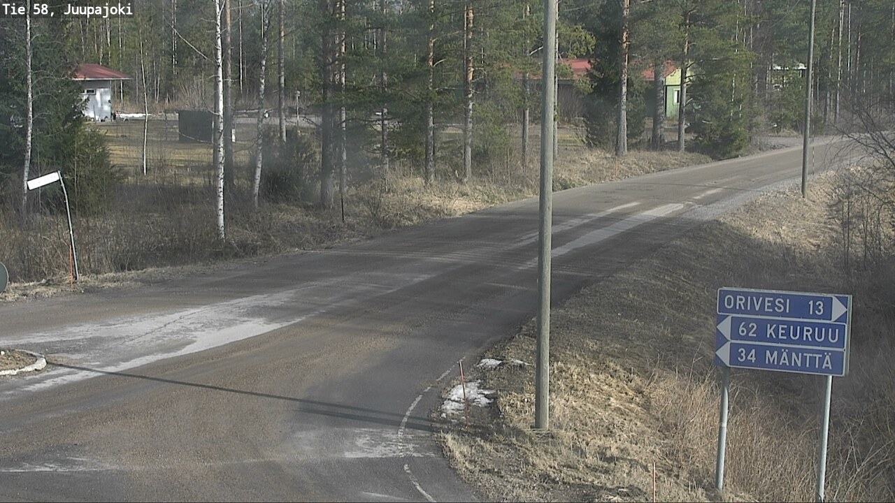 Weather Camera Image Väg 58 Juupajoki, Juupajoki, Pirkanmaa