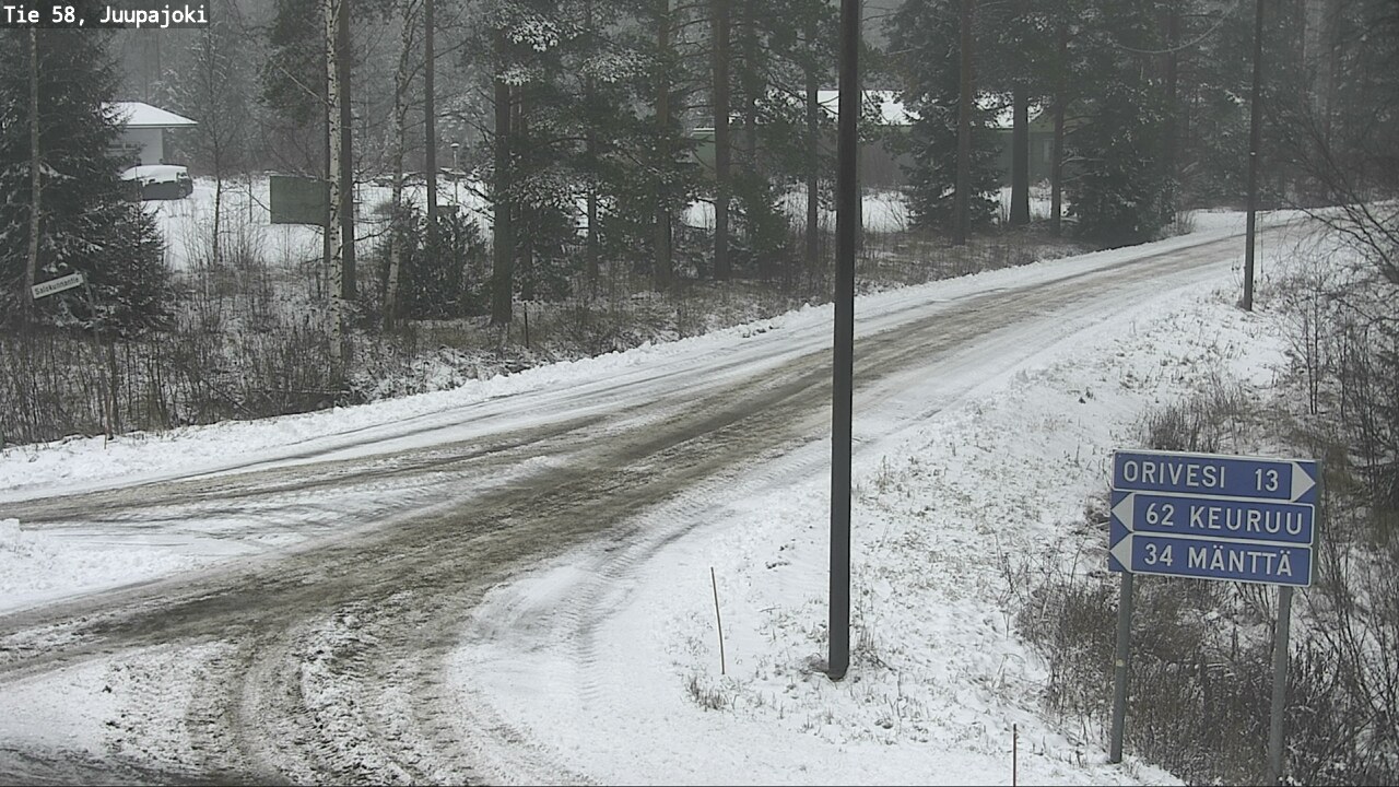Weather Camera Image Road 58 Juupajoki, Juupajoki, Pirkanmaa