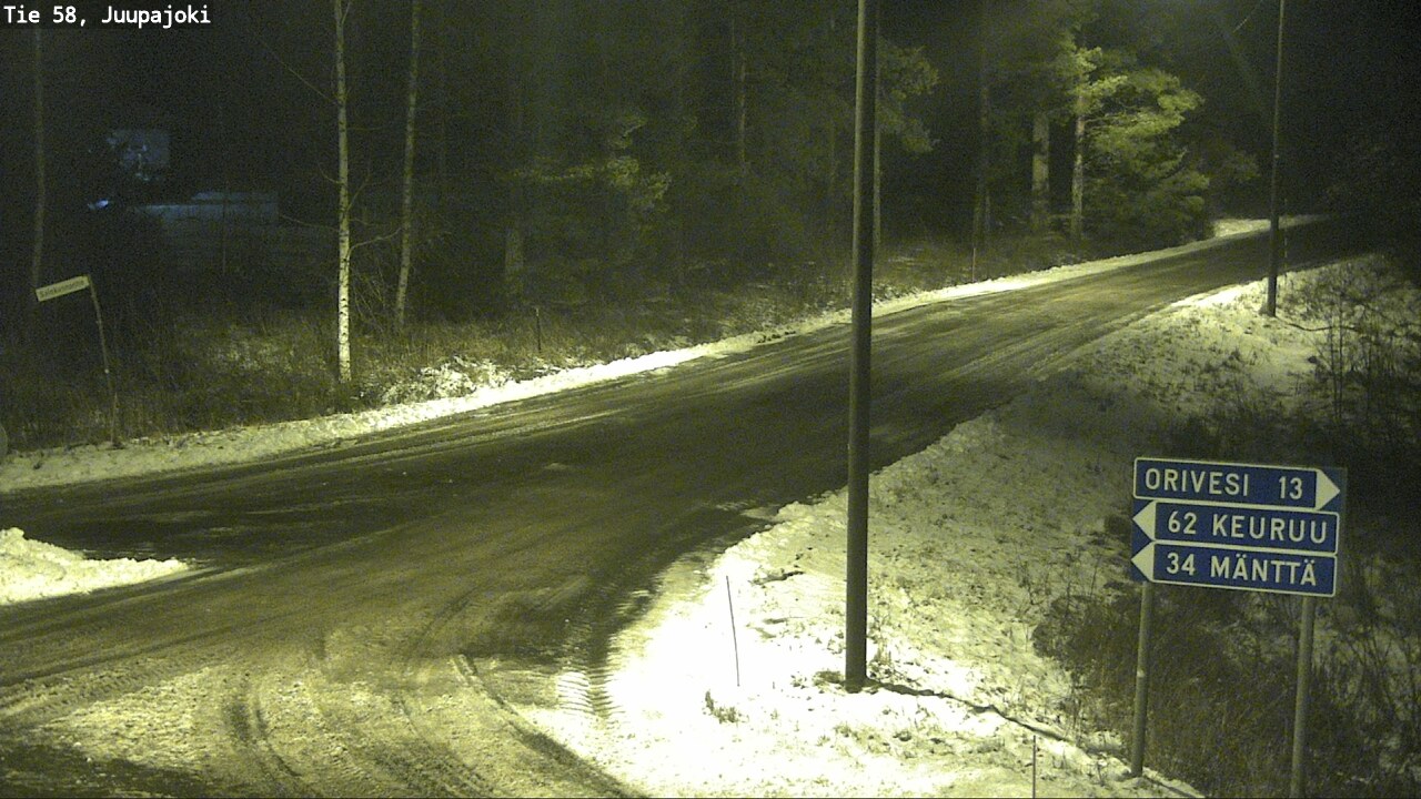 Weather Camera Image Road 58 Juupajoki, Juupajoki, Pirkanmaa