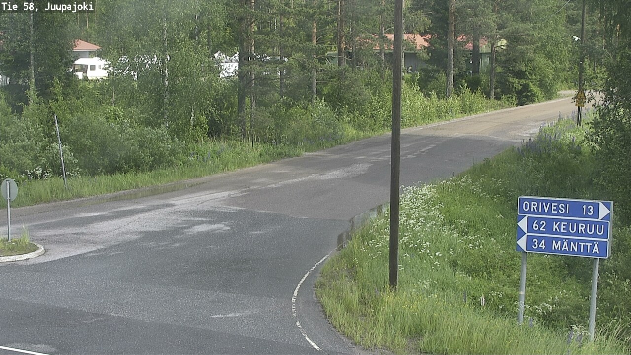 Weather Camera Image Väg 58 Juupajoki, Juupajoki, Pirkanmaa