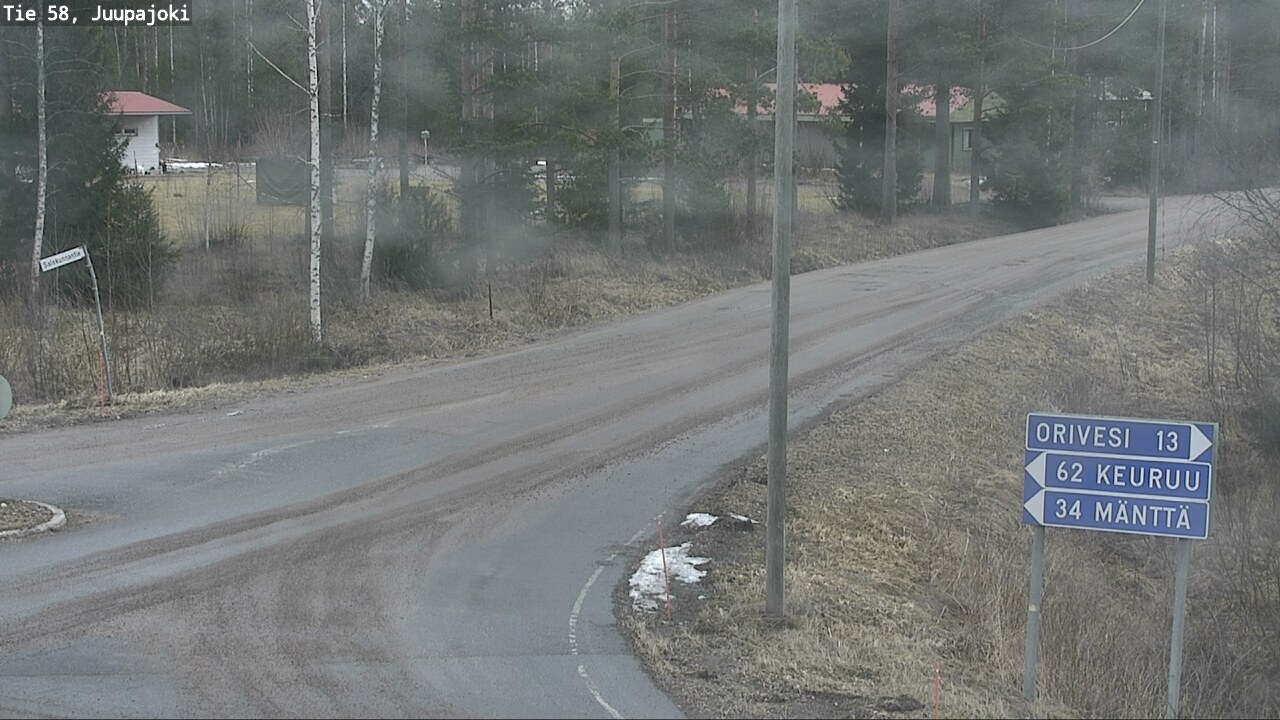 Weather Camera Image Väg 58 Juupajoki, Juupajoki, Pirkanmaa