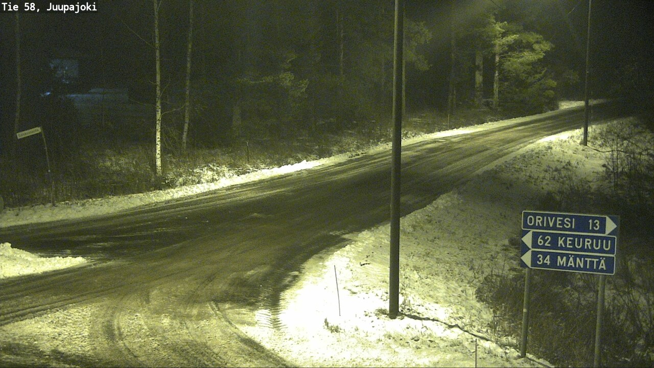 Weather Camera Image Road 58 Juupajoki, Juupajoki, Pirkanmaa