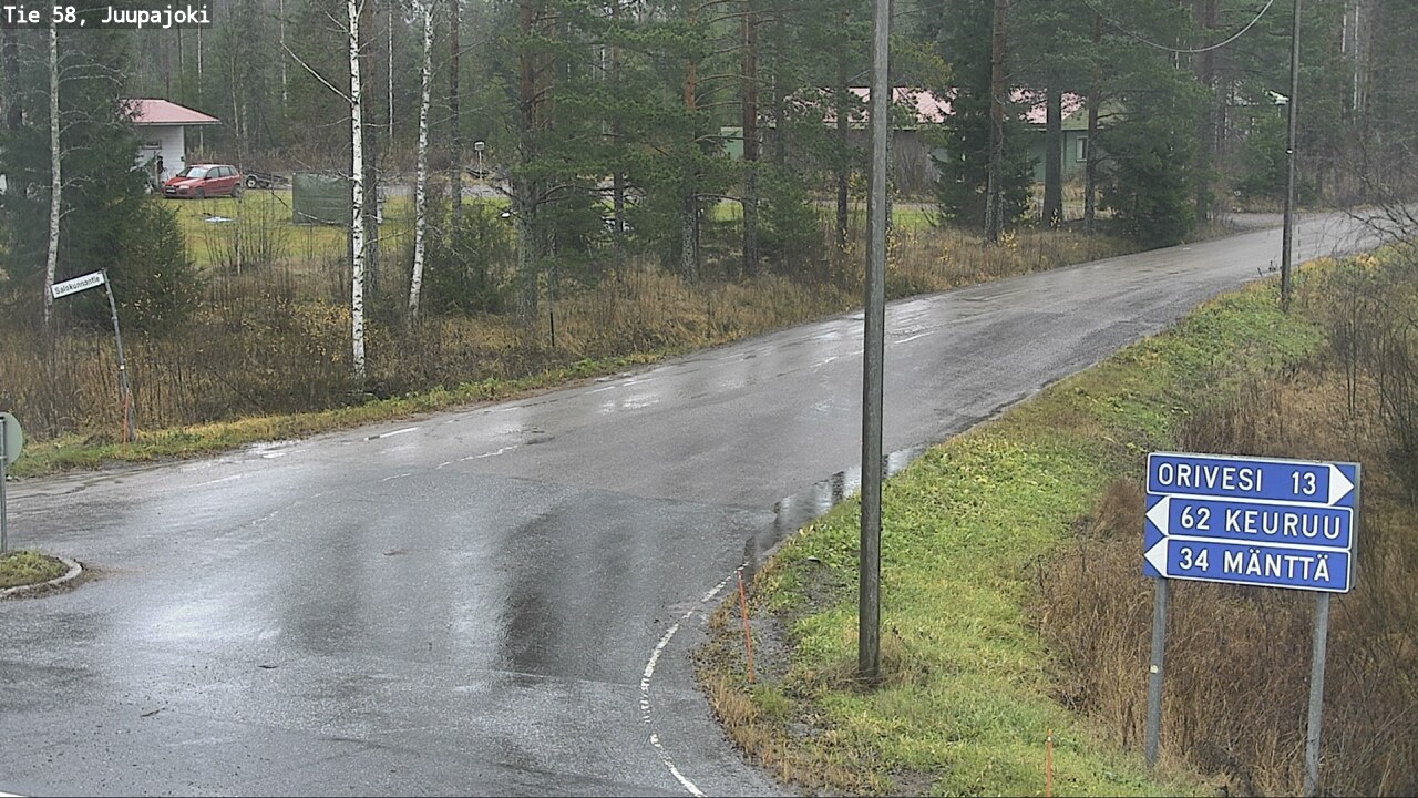 Weather Camera Image Väg 58 Juupajoki, Juupajoki, Pirkanmaa