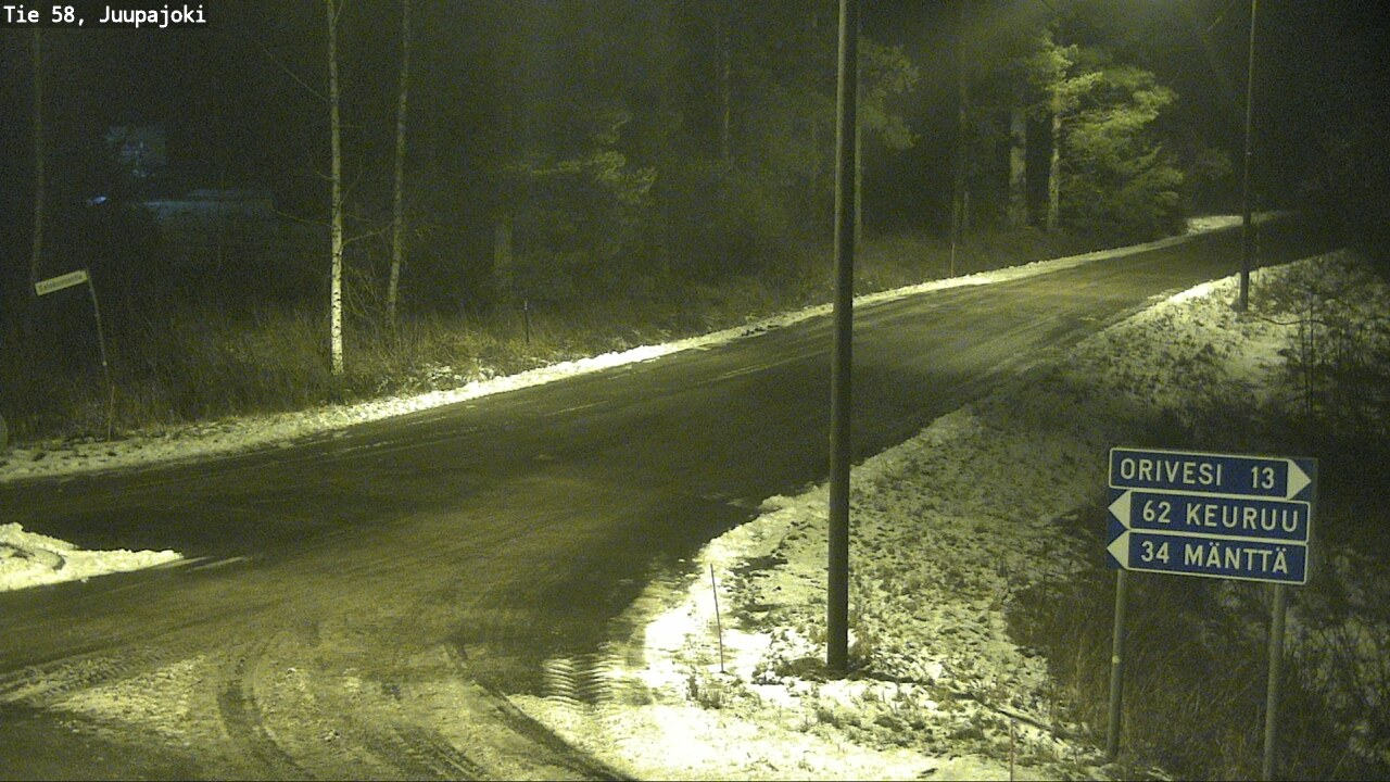 Weather Camera Image Road 58 Juupajoki, Juupajoki, Pirkanmaa
