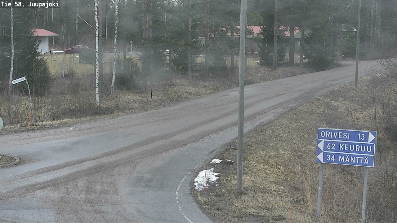 Weather Camera Image Väg 58 Juupajoki, Juupajoki, Pirkanmaa