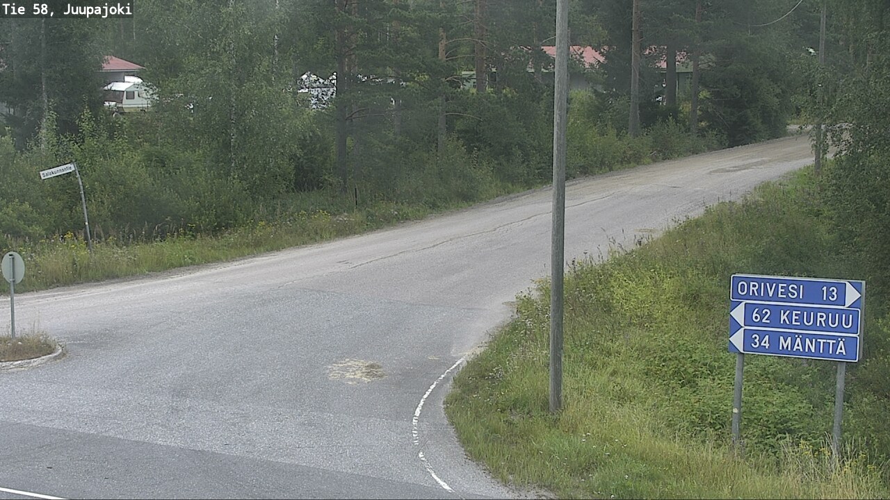 Weather Camera Image Road 58 Juupajoki, Juupajoki, Pirkanmaa