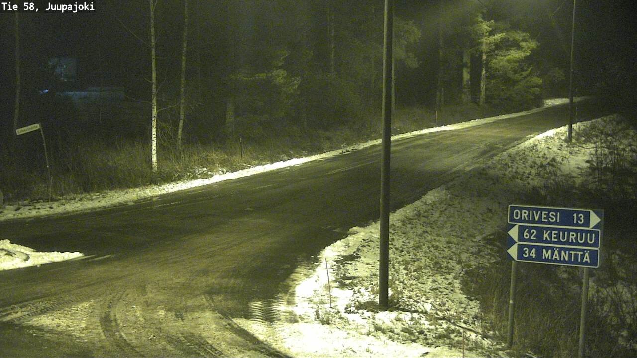 Weather Camera Image Road 58 Juupajoki, Juupajoki, Pirkanmaa