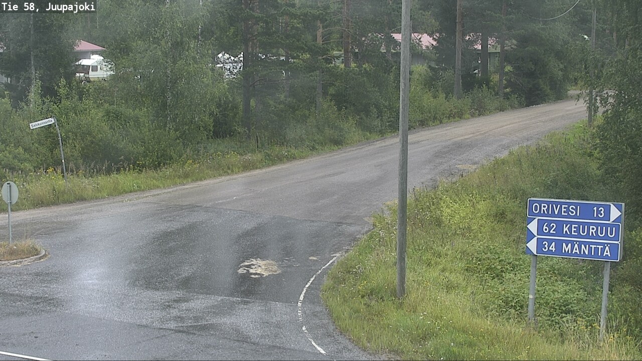 Weather Camera Image Väg 58 Juupajoki, Juupajoki, Pirkanmaa