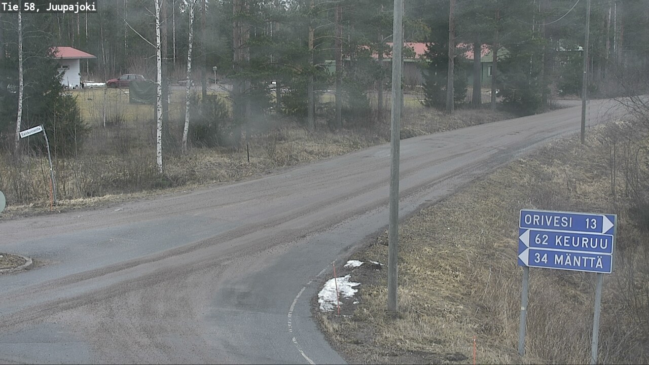 Weather Camera Image Väg 58 Juupajoki, Juupajoki, Pirkanmaa