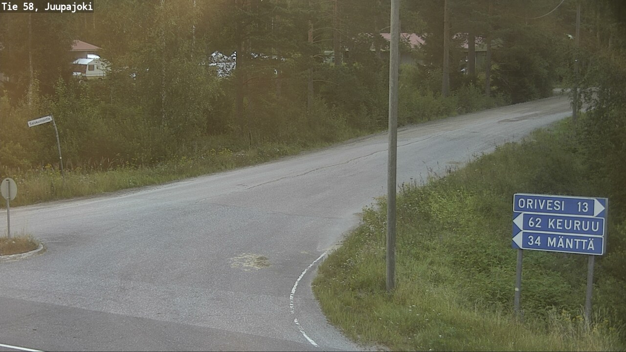 Weather Camera Image Road 58 Juupajoki, Juupajoki, Pirkanmaa