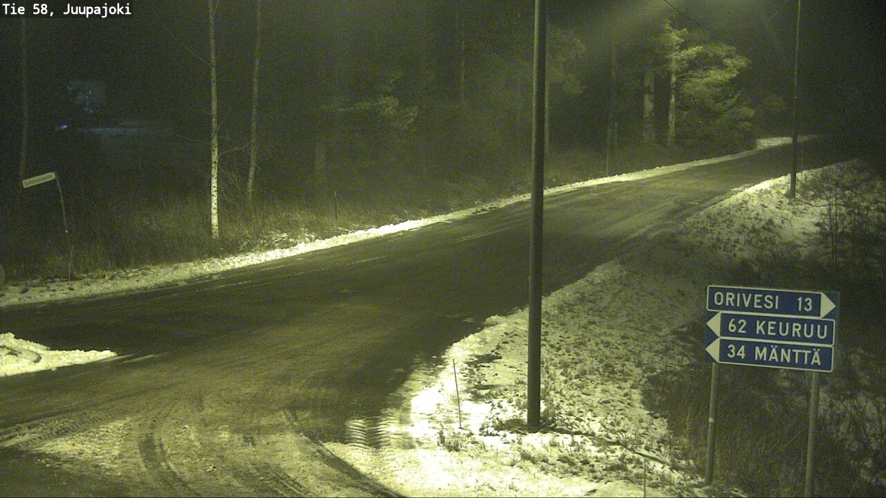 Weather Camera Image Road 58 Juupajoki, Juupajoki, Pirkanmaa