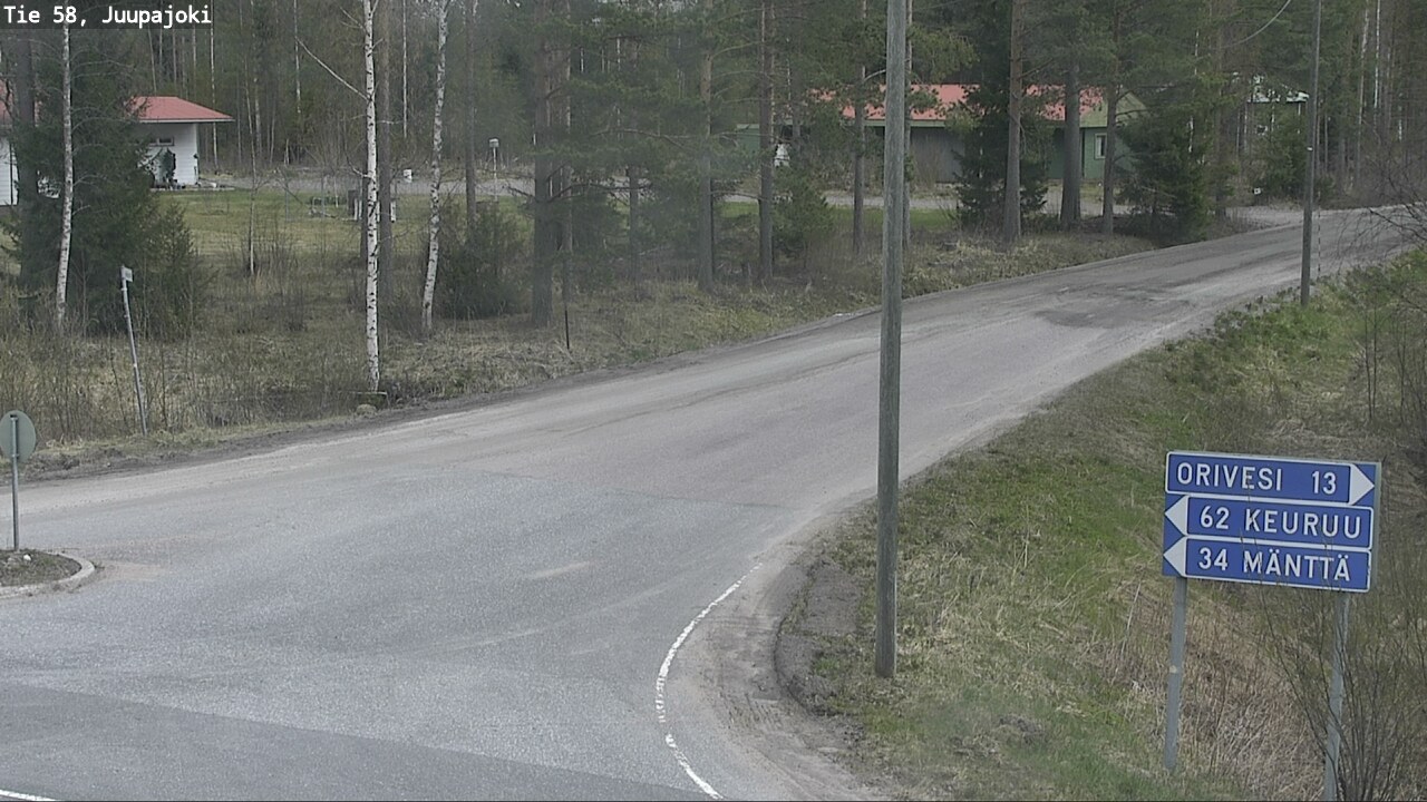 Weather Camera Image Road 58 Juupajoki, Juupajoki, Pirkanmaa