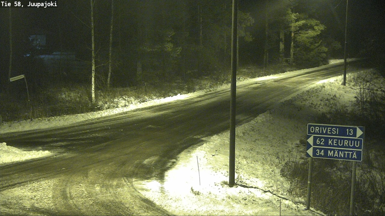 Weather Camera Image Road 58 Juupajoki, Juupajoki, Pirkanmaa