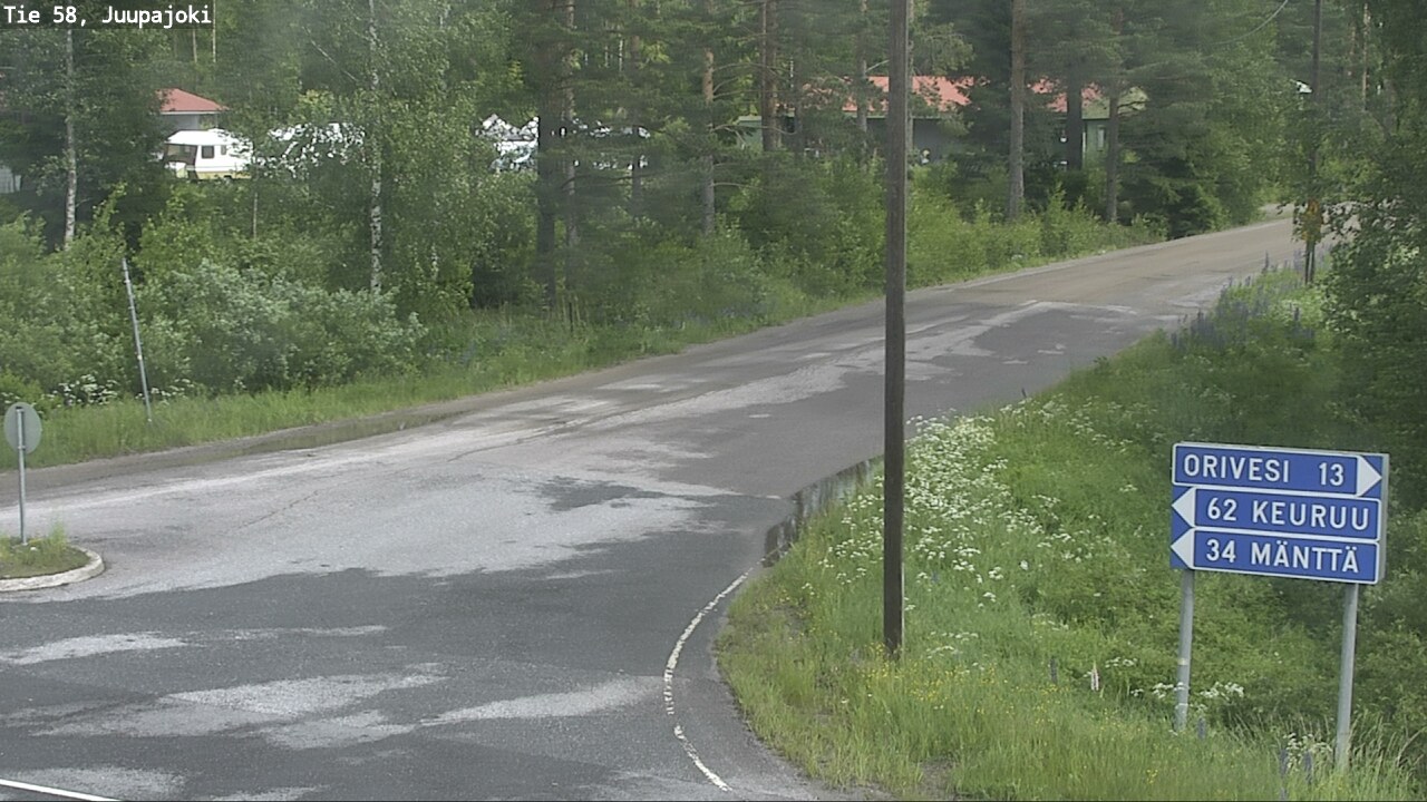 Weather Camera Image Väg 58 Juupajoki, Juupajoki, Pirkanmaa