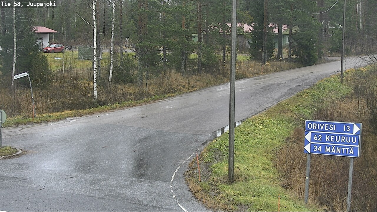 Weather Camera Image Väg 58 Juupajoki, Juupajoki, Pirkanmaa
