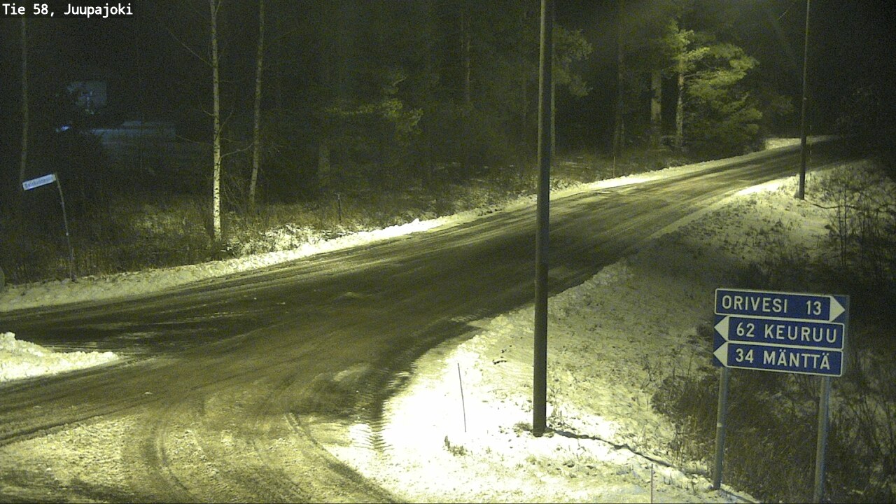 Weather Camera Image Road 58 Juupajoki, Juupajoki, Pirkanmaa