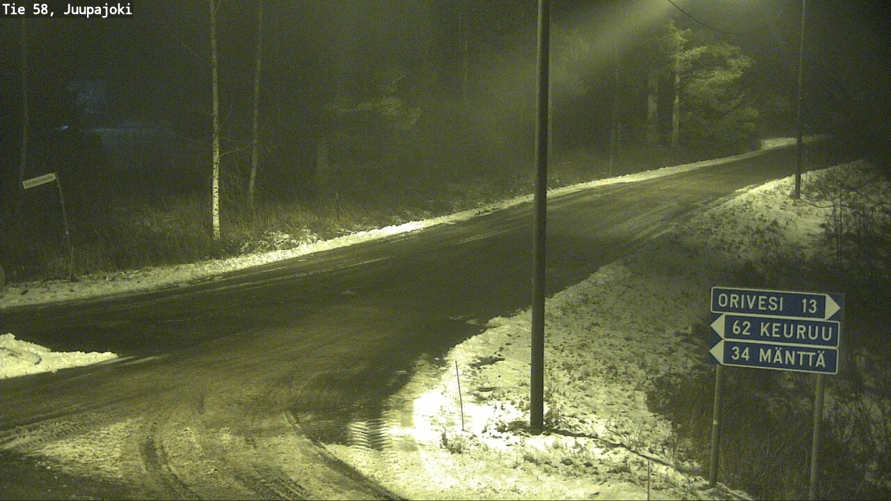 Weather Camera Image Road 58 Juupajoki, Juupajoki, Pirkanmaa