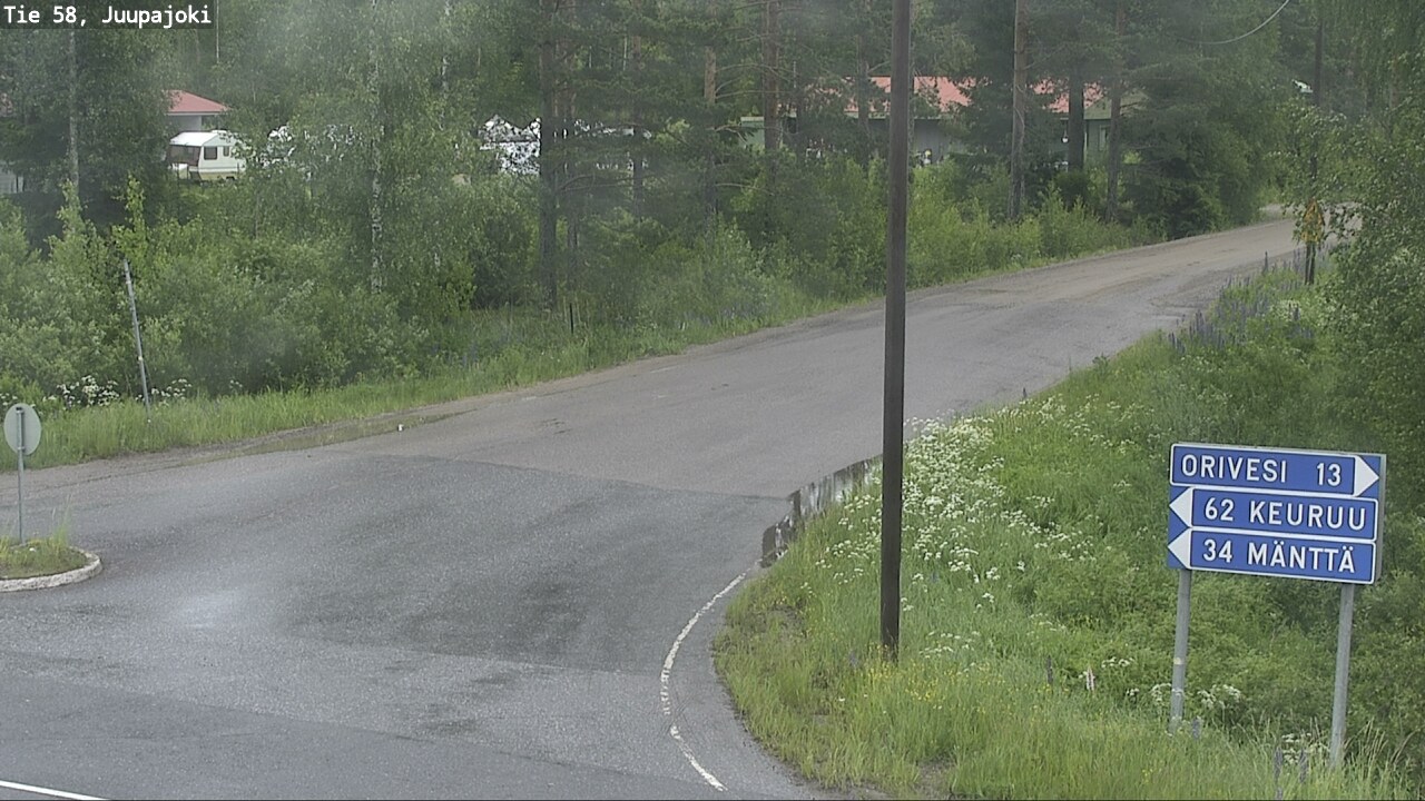 Weather Camera Image Väg 58 Juupajoki, Juupajoki, Pirkanmaa